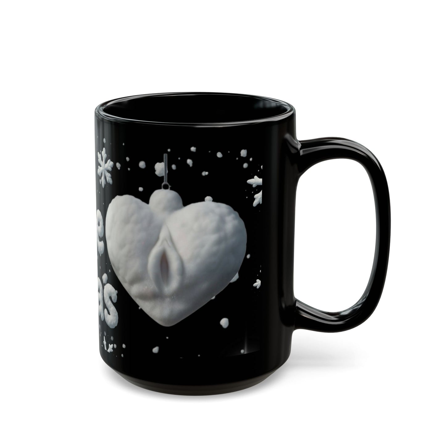 Coochie Christmas Mug — Snow Heart Holiday Coffee Cup (11oz & 15oz)