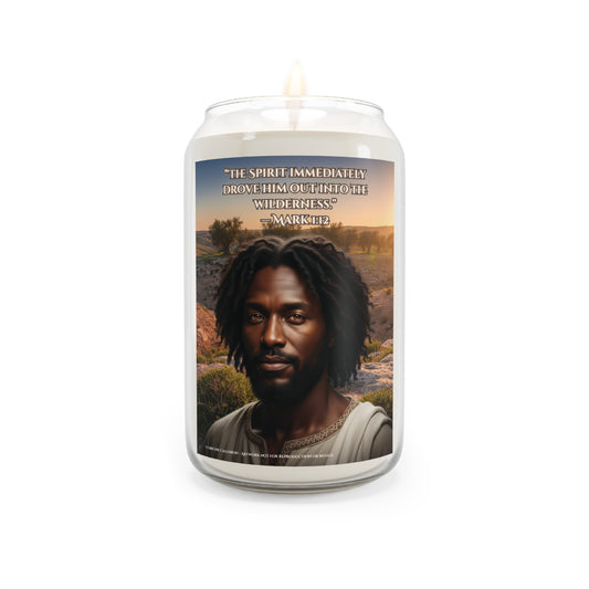 Soy Candle, Black Jesus Into the Wild Scented Candle 13.75oz