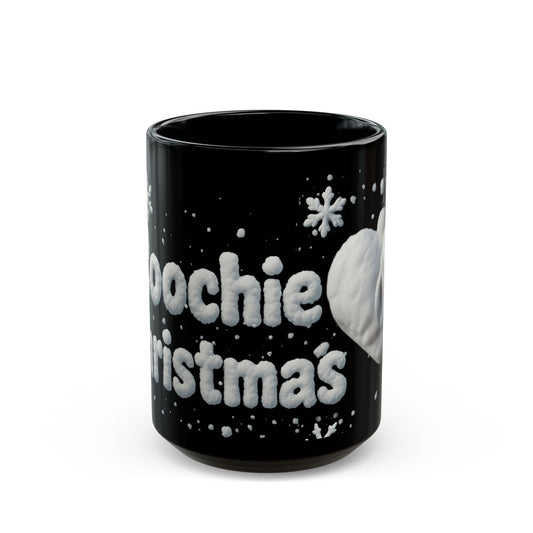 Coochie Christmas Mug — Snow Heart Holiday Coffee Cup (11oz & 15oz)
